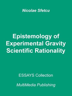 cover image of Epistemology of Experimental Gravity